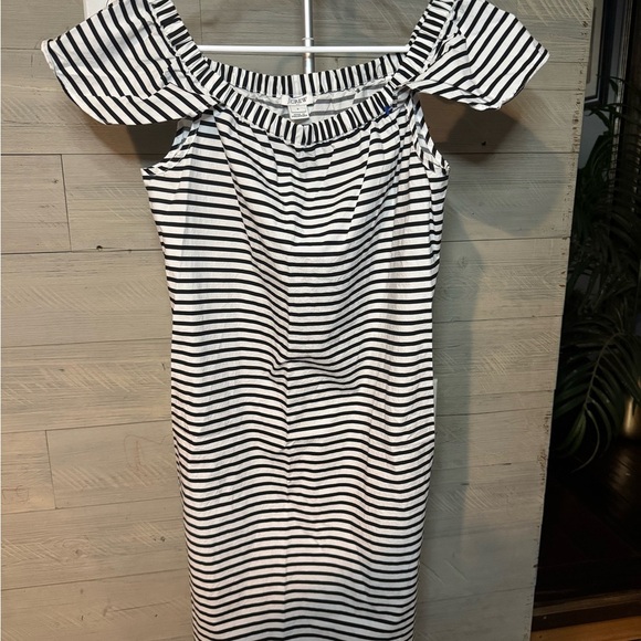 J.Crew Black and White Striped Dress - Picture 2 of 4